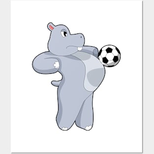 Hippo Soccer Soccer player Posters and Art